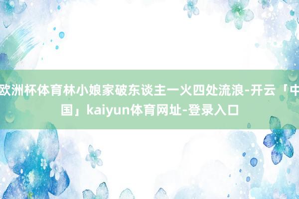 欧洲杯体育林小娘家破东谈主一火四处流浪-开云「中国」kaiyun体育网址-登录入口